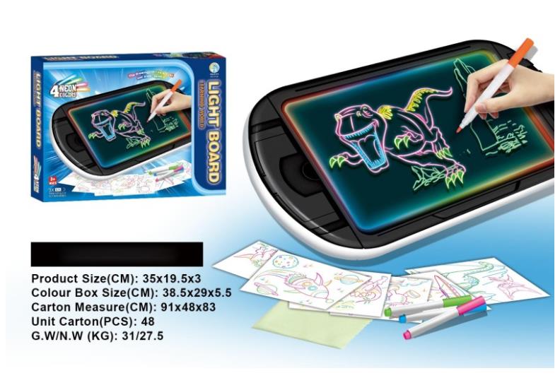 Magic Glow Art Neon Drawing Board, Ultimate Light Board