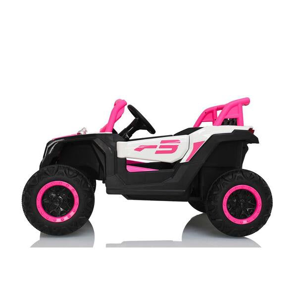 Kids Electric UTV Car, 2 Seat Ride on Car For Kids, 12v Ride on UTV Toy, 4wd Electric Car With Remote Control /Swing