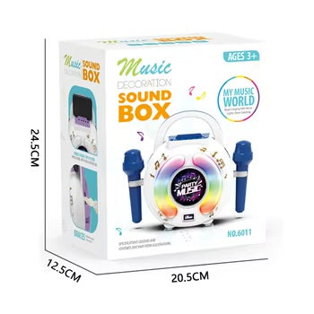 Bluetooth Karaoke Speaker Portable Wireless Music Player With Microphone Function High Fidelity Sound