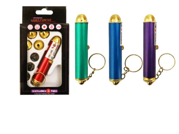 Laser Pointer with Lenses, Color May Vary