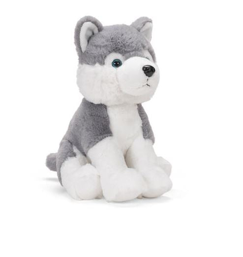Plush Toy Husky 28'' White/ Grey