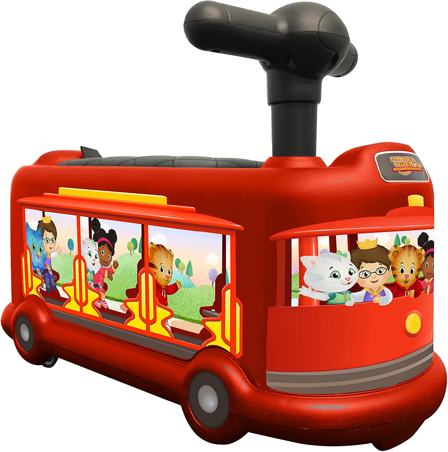 Best Ride On Cars Daniel Tiger's Trolley Push Car, Red