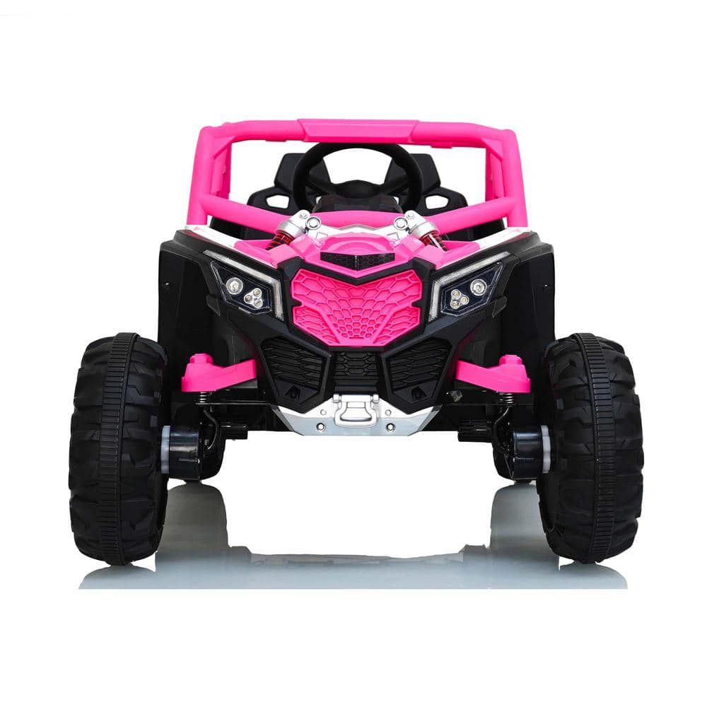 Kids Electric UTV Car, 2 Seat Ride on Car For Kids, 12v Ride on UTV Toy, 4wd Electric Car With Remote Control /Swing