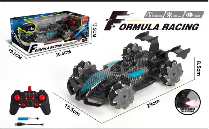 Remote Control Car, 2.4G Eleven Way Light Band Spray F1 Drift Car