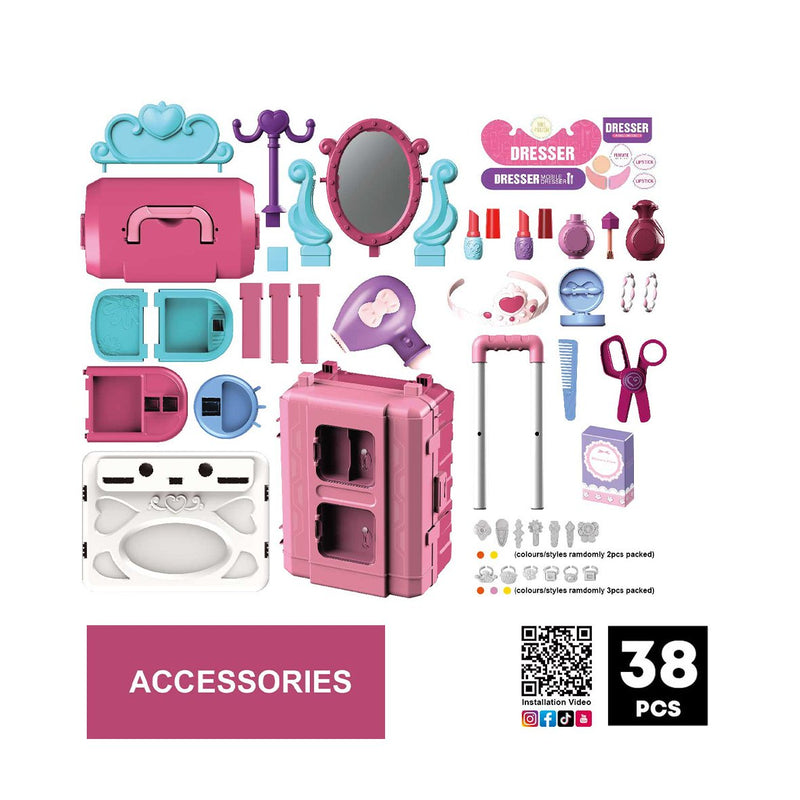 Kids Mobile Dresser 3 in 1 Beauty Set