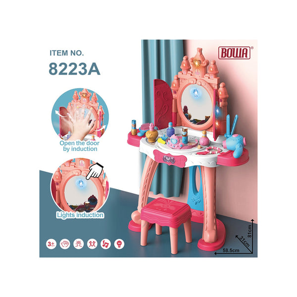 Girls Dressing Table Princess Pretend Play Kids Makeup Kit Toys