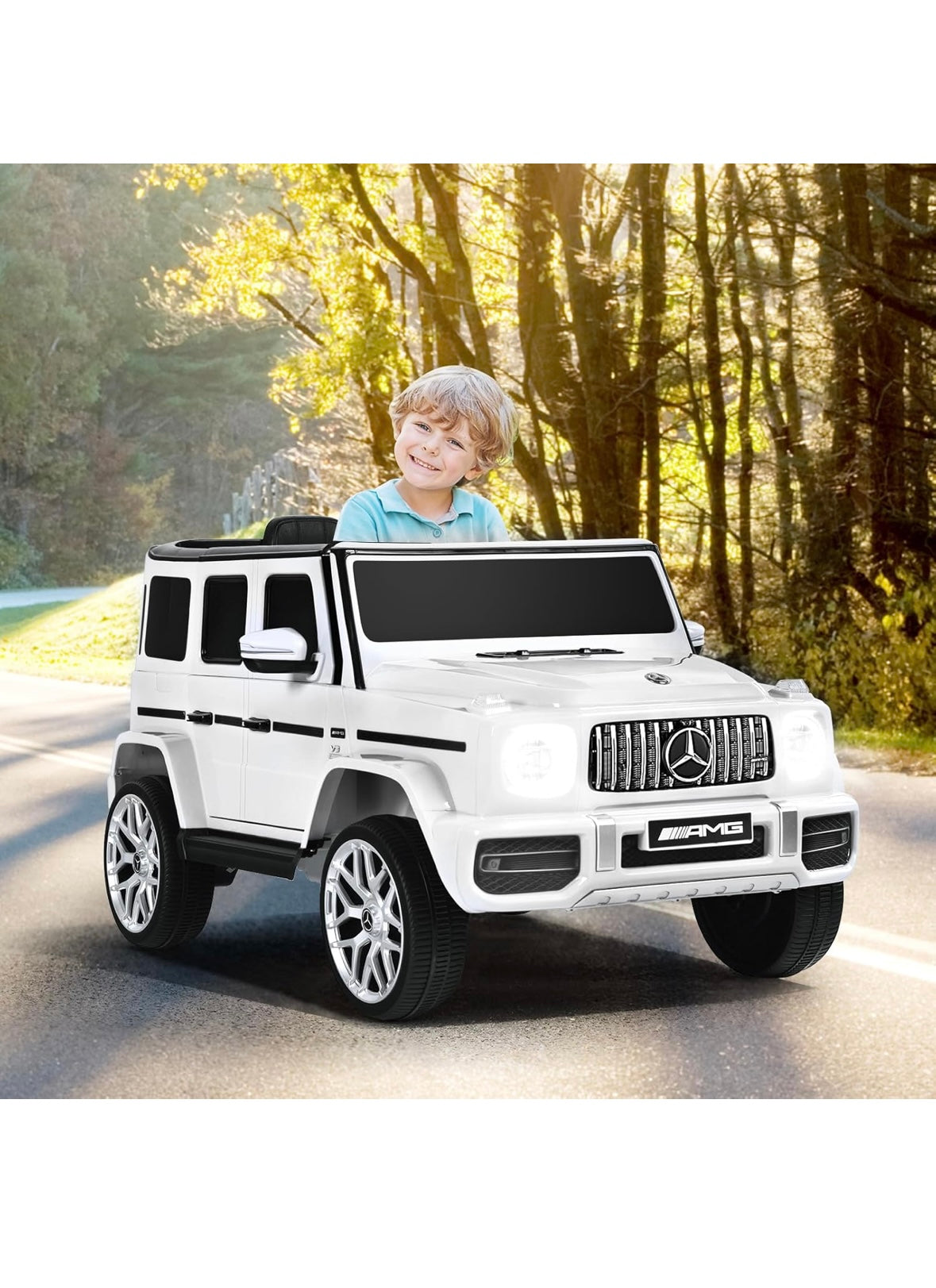 Licensed Mercedes-AMG G63 Ride On Car, with remote control,MP3player ,electric ride on car free shipping