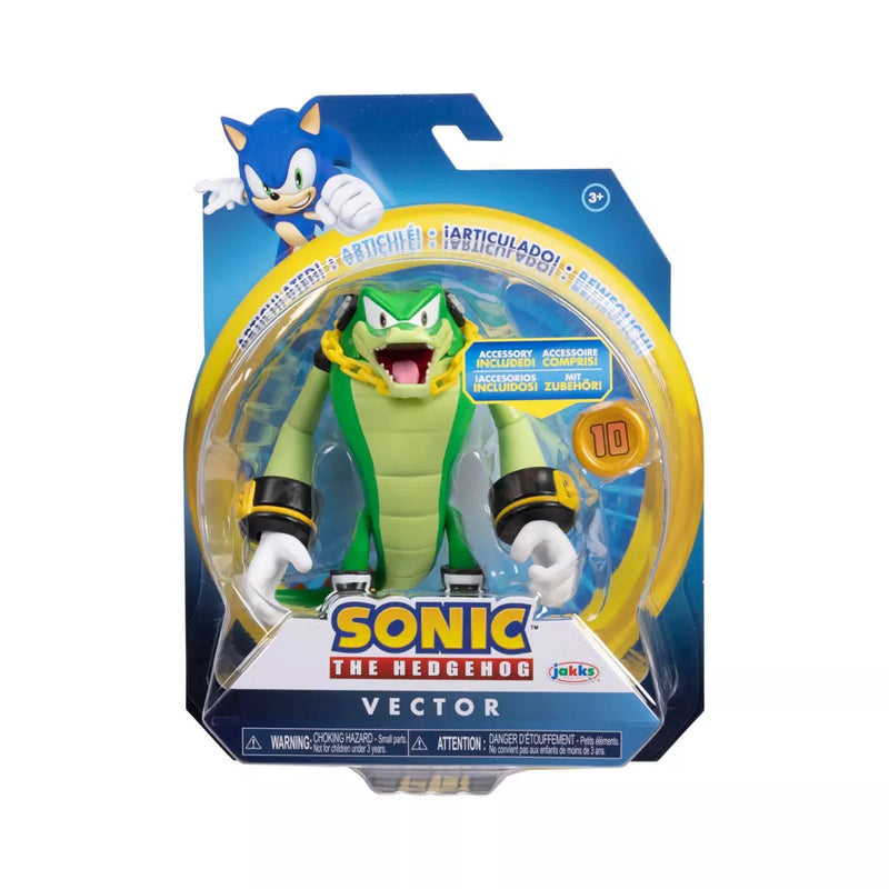 Action Figure Sonic the Hedgehog Vector with Super Ring