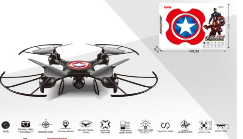 Drone toy Captain America - quadcopter (NO CAMERA)