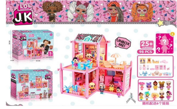 DIY TOYS_JK Surprise Set Villa 25 + Surprises ! 98 Pcs