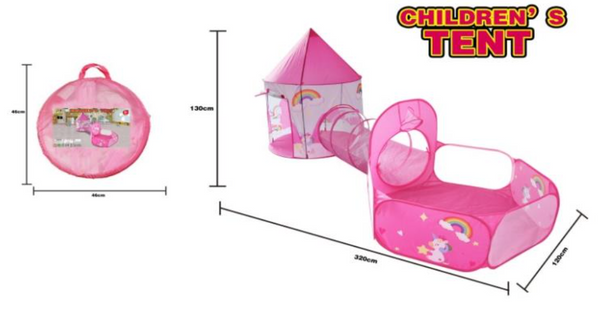 Pony Unicorn Tent Mongolian Bag Three Piece Set