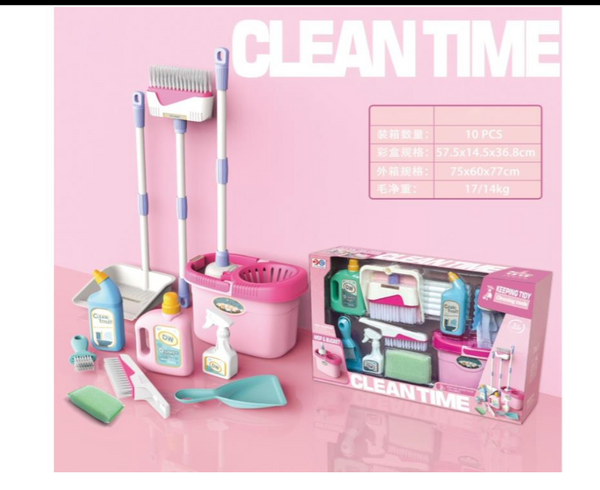 Cleaning set/draining mop bucket
