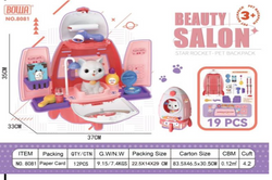 Makeup cat rocket pet backpack (19pcs)