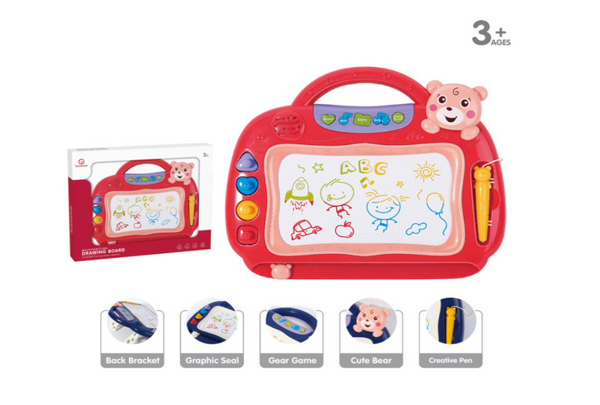 Smart drawing board with light and music (Color may Vary)