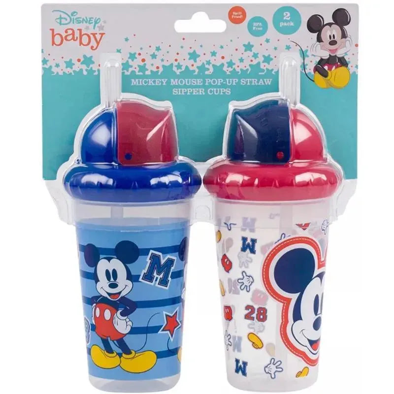 Straw Sipper, 2Pk Disney Mickey Mouse