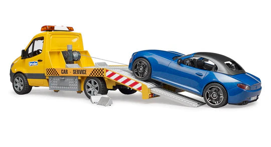 Bruder MB Sprinter Tow Truck w/ Bruder Roaster, Light & Sound