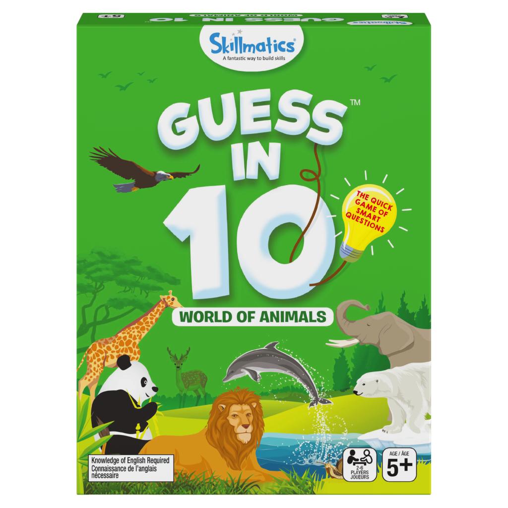 Board Game, Skillmatics Guess in 10 Educational Board Game, for Families and Kids Ages 5 and up, Animals