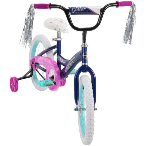 Huffy 16 Glitter Kids Bike Dark Purple
