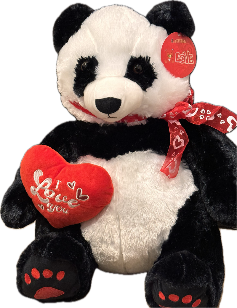Plush Toy Panda 22'' With Heart