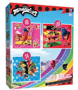 Miraculous 3 Pack Puzzle Set