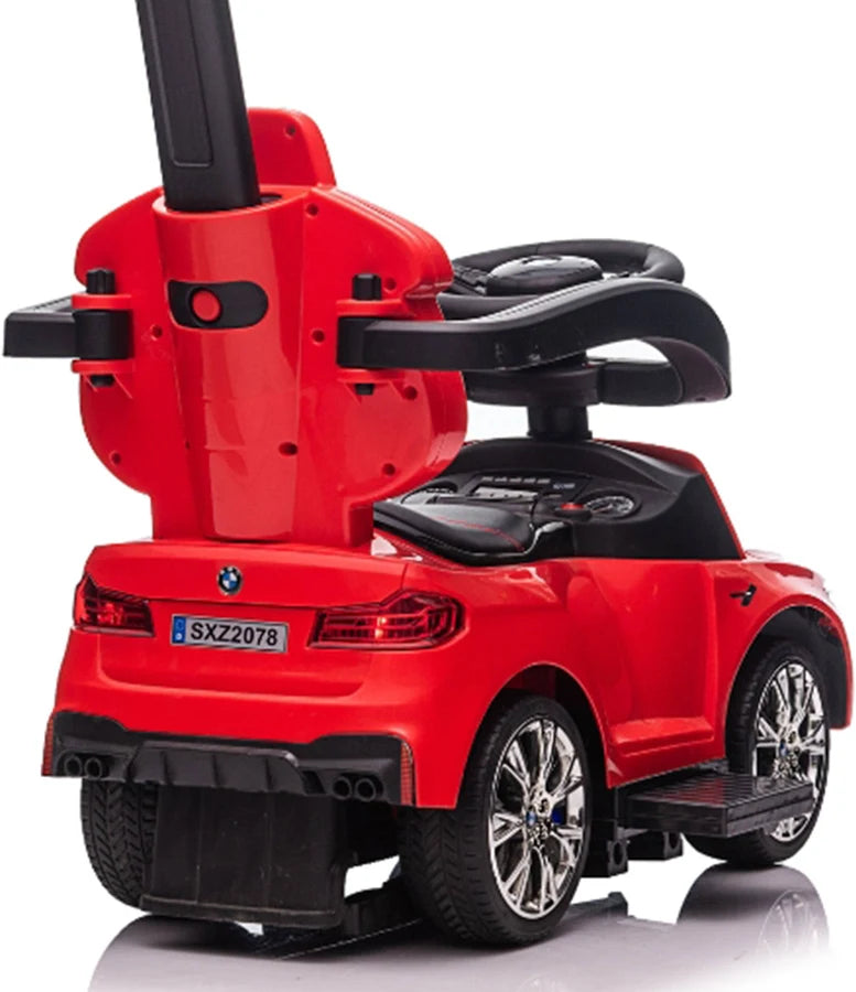 Best Ride On Cars  BMW 4 in 1 Push Car, Red