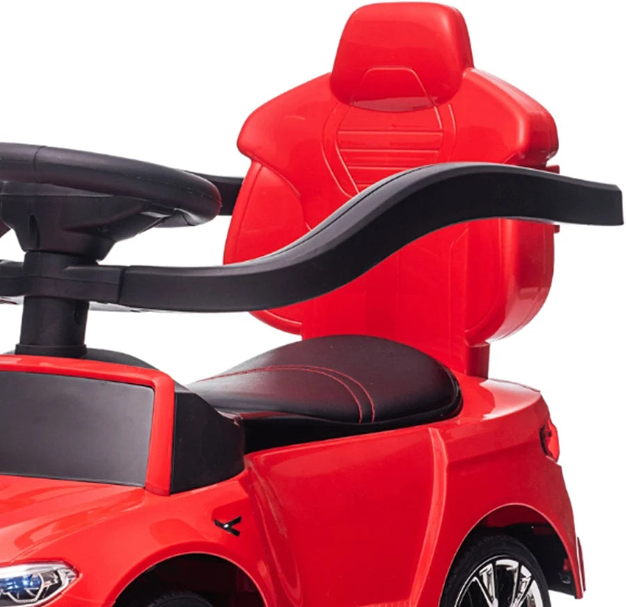 Best Ride On Cars  BMW 4 in 1 Push Car, Red