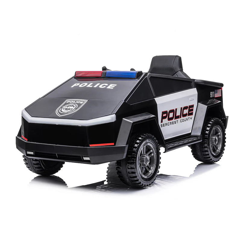 CyberTruck Police Car Kids Ride on Car, kids electric car (Style Vary)