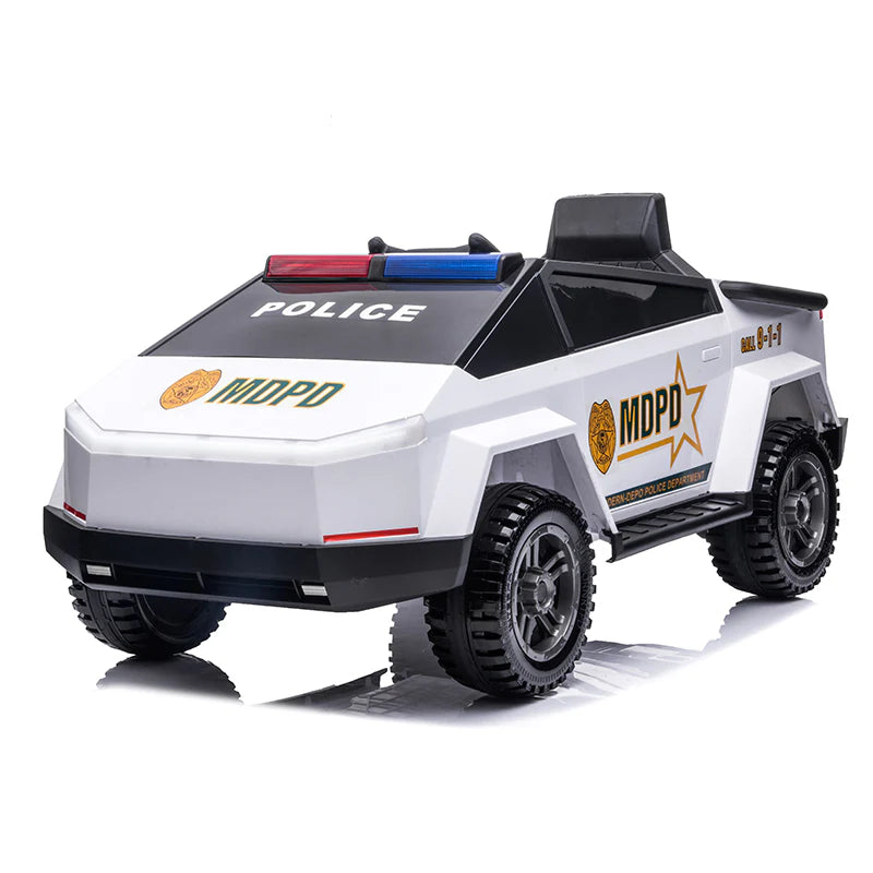 CyberTruck Police Car Kids Ride on Car, kids electric car (Style Vary)