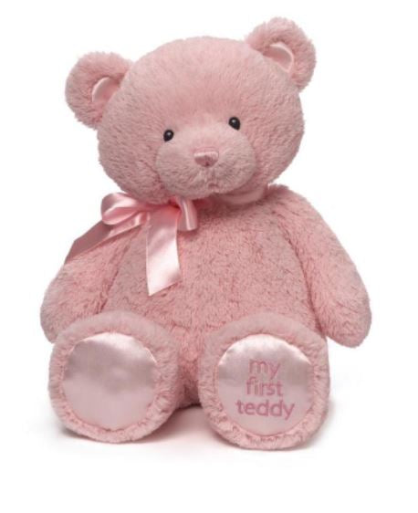 My First Teddy, Pink, 18 IN - sctoyswholesale