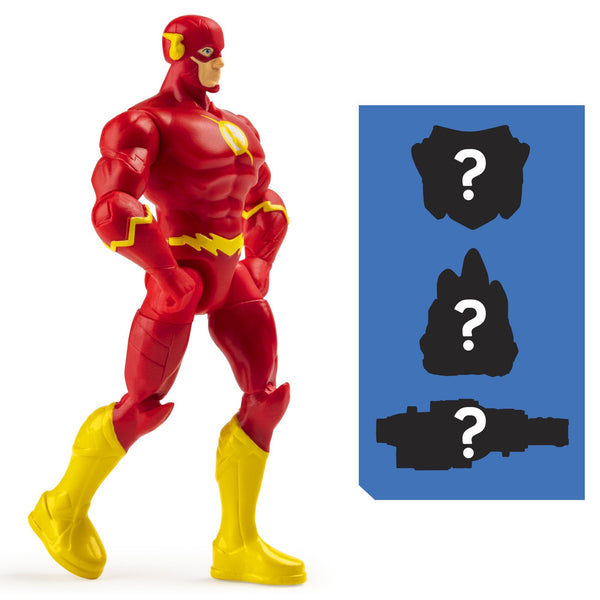 DC Comics 4-inch THE FLASH Action Figure with 3 Mystery Accessories, Adventure 3 - sctoyswholesale