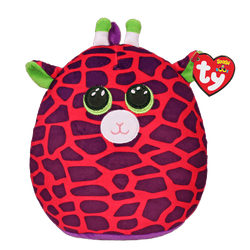 TY Squish A Boo Gilbert Pink Giraffe (10 inch) - sctoyswholesale