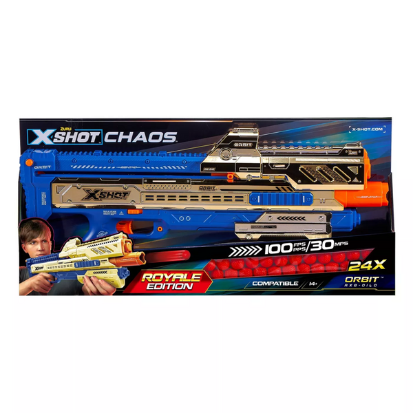 X-Shot Chaos Golden Orbit Blaster Royale Edition;
