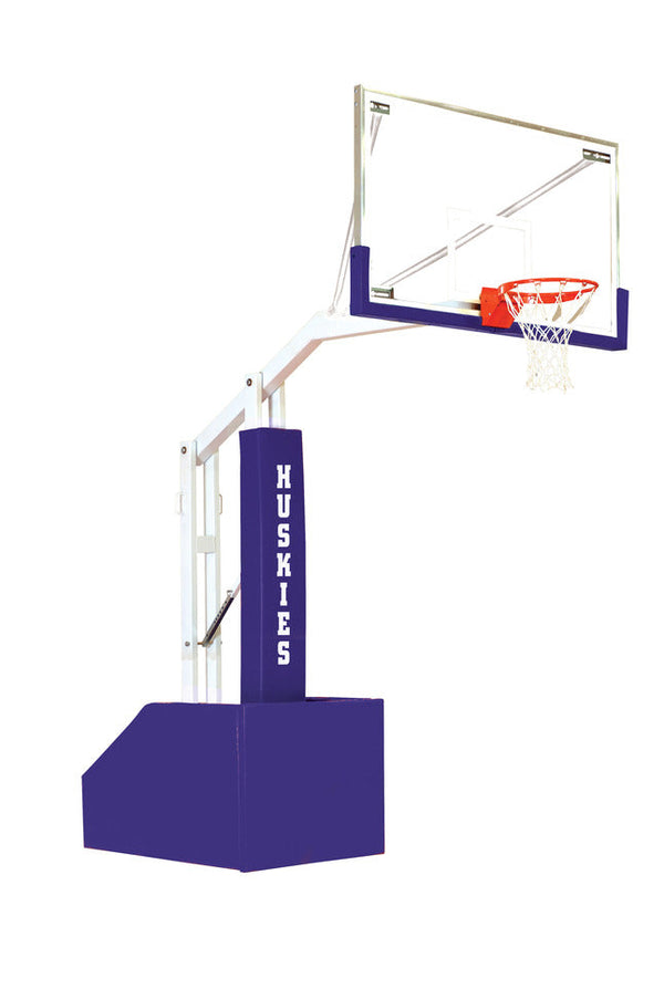 Bison T-Rex Club Portable Basketball System, 72 x 42 Inch Glass Backboard - sctoyswholesale