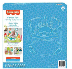 Fisher-Price Fitness Fun Folding Jamperoo, With Music, Lights and Sounds