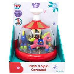 Itsy Tots Push N Spin Carousel - sctoyswholesale