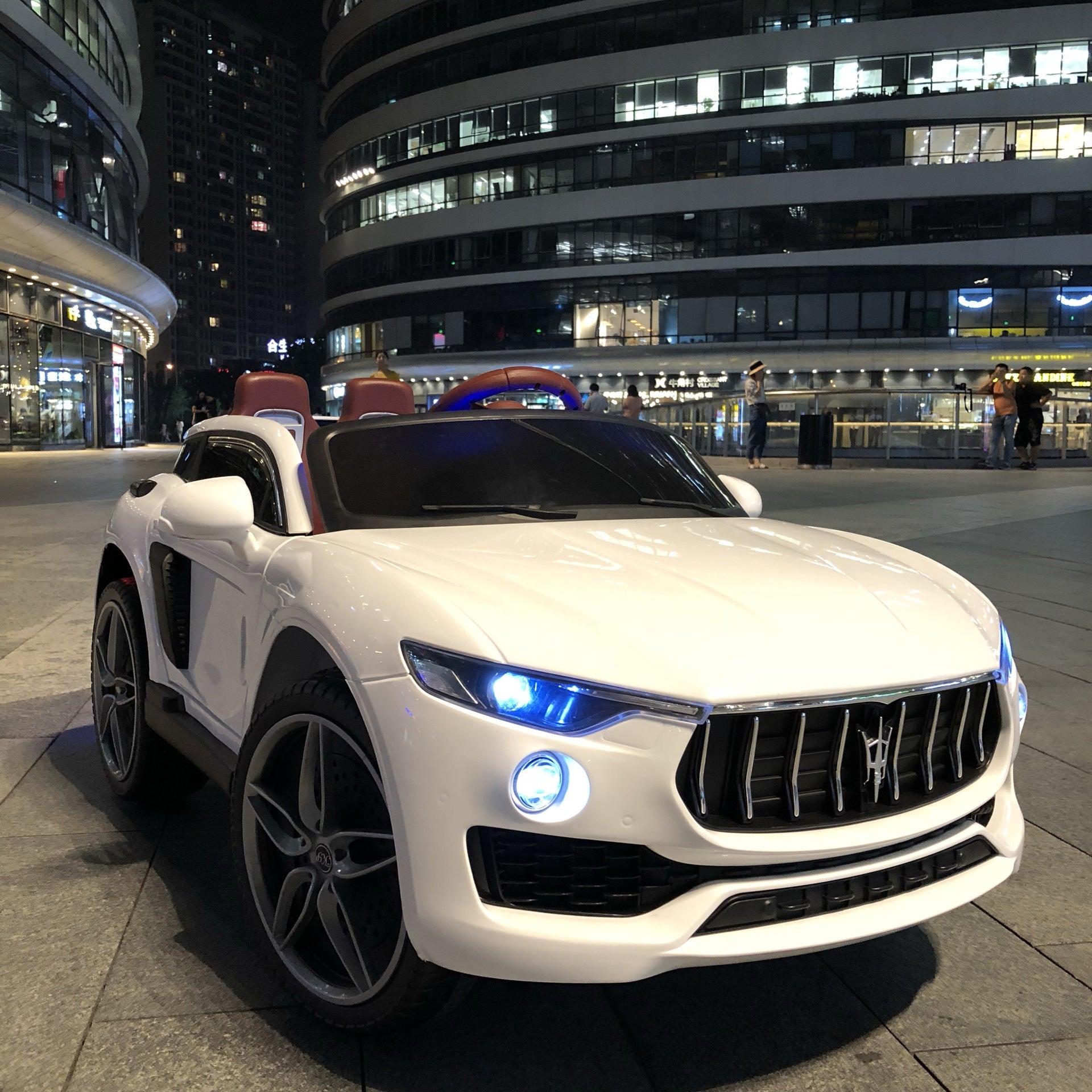 Electric Ride-On Car 12V for Kids Licensed Maserati Ghibli with Remote Control