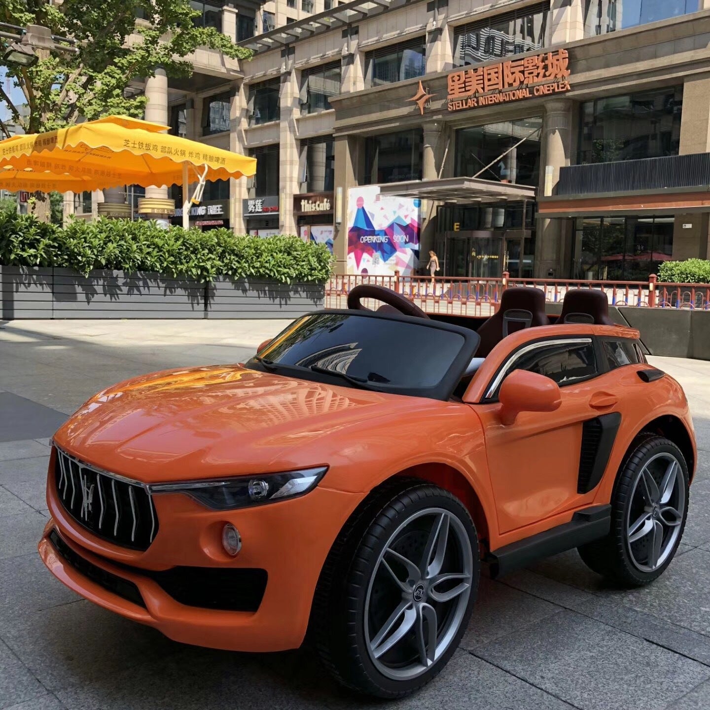 Electric Ride-On Car 12V for Kids Licensed Maserati Ghibli with Remote Control