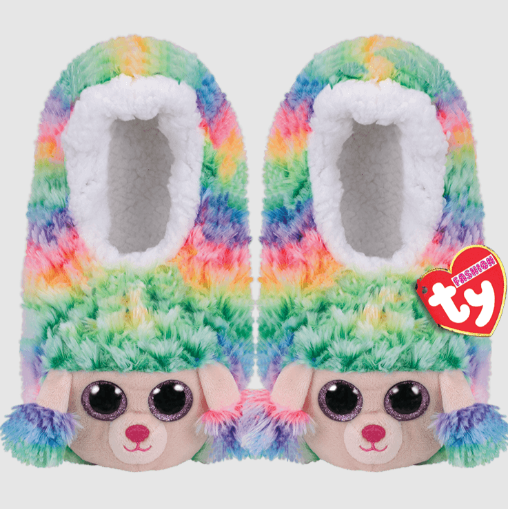 Ty Fashion Rainbow Slipper Socks (Small 11-13) - sctoyswholesale