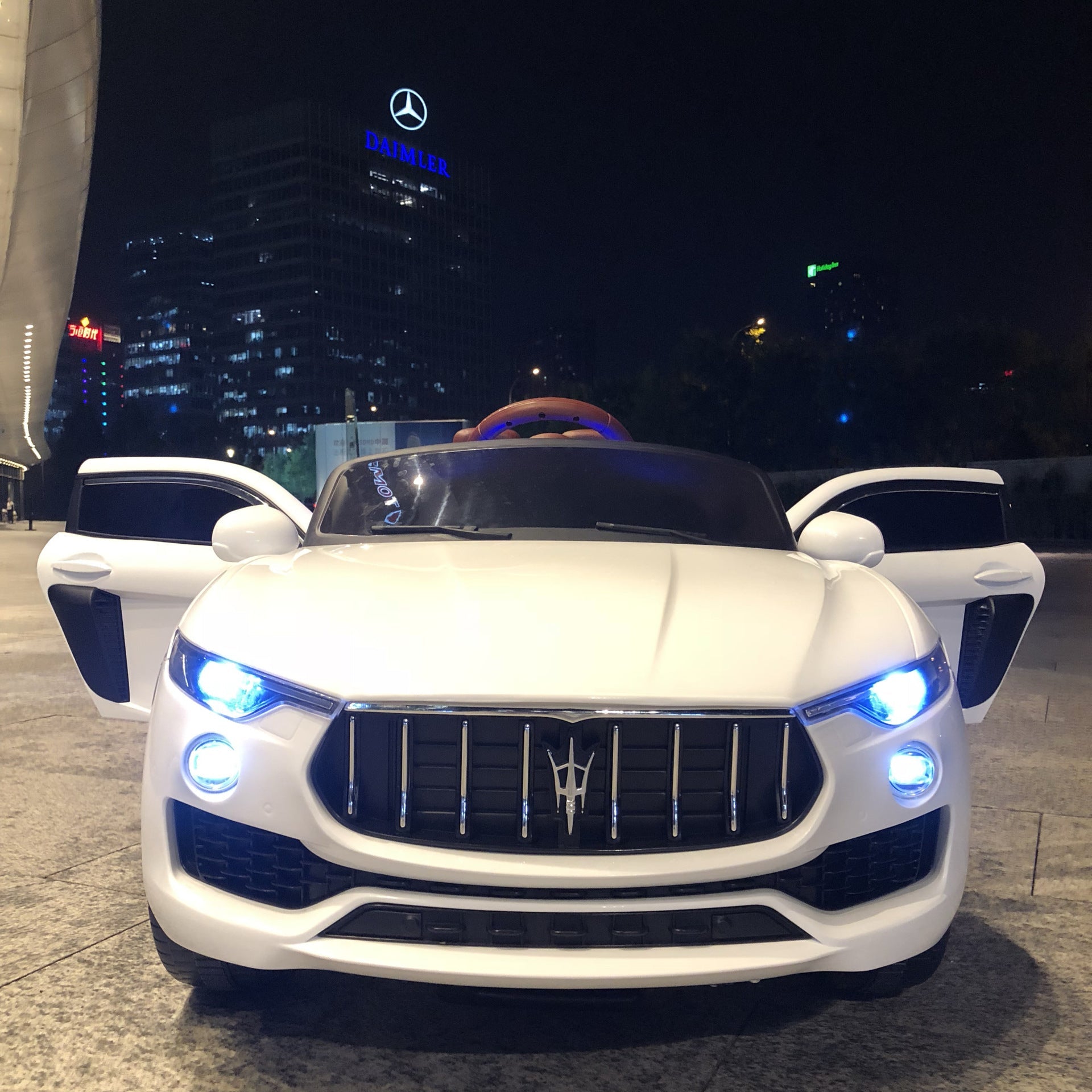 Electric Ride-On Car 12V for Kids Licensed Maserati Ghibli with Remote Control