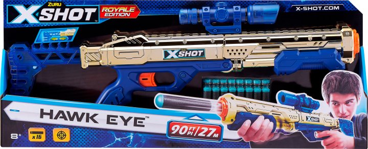 X-Shot Excel Royale Edition Hawk Eye Foam Dart Blaster (16 Darts) by ZURU
