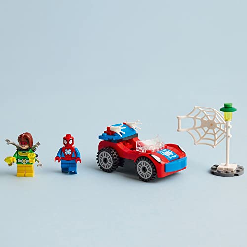 LEGO Marvel Spider-Man's Car and Doc Ock Set 10789, Spidey and His Amazing Friends Buildable Toy for Kids 4 Plus Years Old with Glow in The Dark Pieces