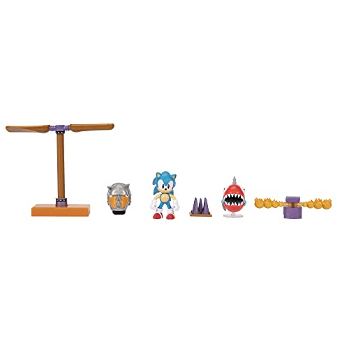 Sonic The Hedgehog Action Figures 2.5" Diorama Set - Flying Battery Zone - sctoyswholesale