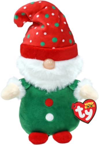 TY Beanie Boo GNOLAN - Christmas Gnome with Hat - 6"