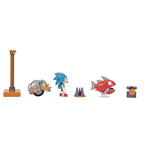 Sonic The Hedgehog Action Figures 2.5" Diorama Set - Flying Battery Zone - sctoyswholesale