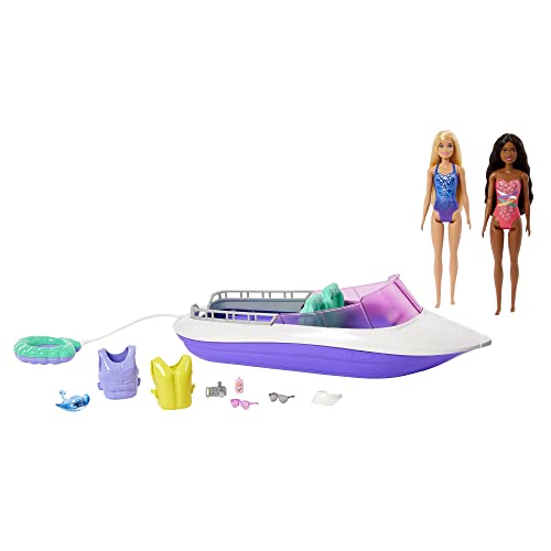 Barbie Mermaid Power Playset with 2 Barbie Dolls & 18-inch Floating Boat - sctoyswholesale