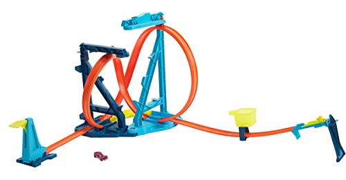 Hot Wheels Track Builder Unlimited Infinity Loop Kit with Adjustable Set-Ups & Jump That Flips Cars into Catch Cup - sctoyswholesale