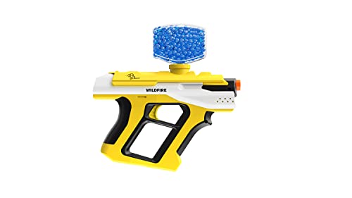 Gelbee Wildfire Airsoft Water Bead Gel-BB Blaster Kit GFGBB9, Set of 2 Blasters, Yellow/Blue - sctoyswholesale