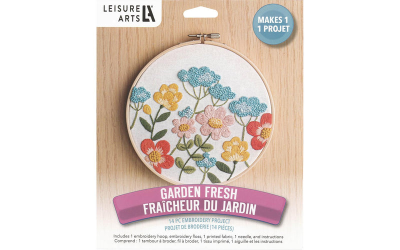 Leisure Arts Embroidery Project , Garden Fresh - sctoyswholesale