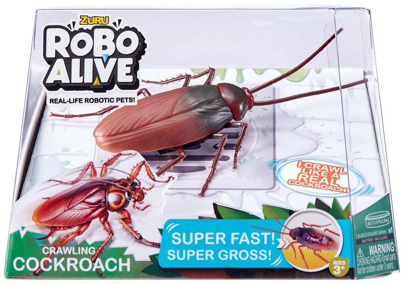 Robo Alive Crawling Cockroach Battery-Powered Robotic Toy by ZURU - sctoyswholesale