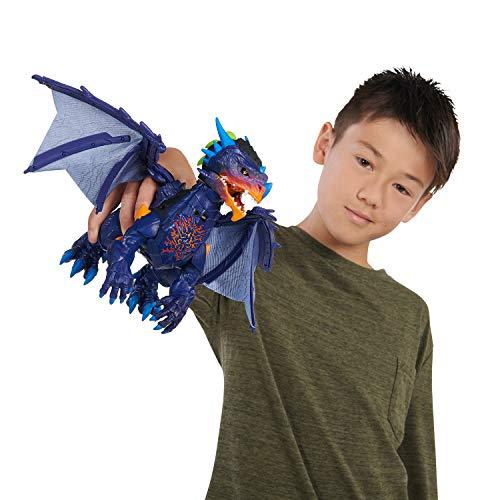 WowWee Untamed Legends Dragon - Vulcan (Dark Blue) - Interactive Toy - sctoyswholesale